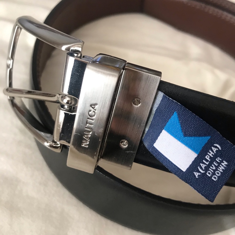 Nautica Reversible Black/Brown belt